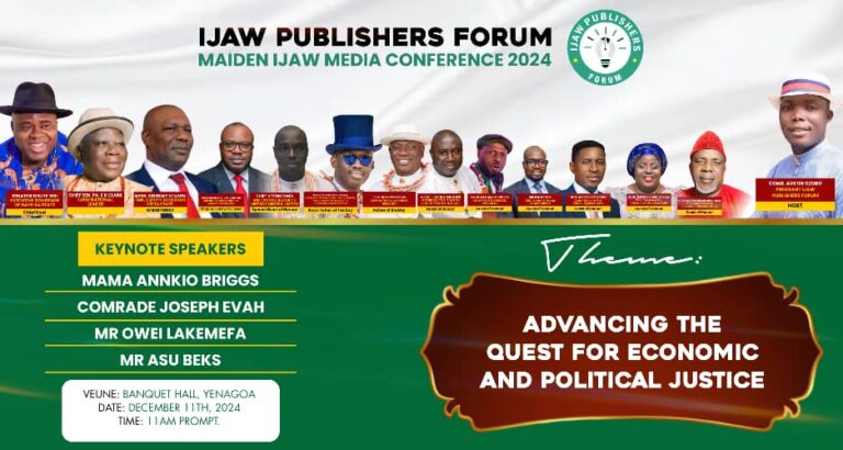 Communique Issued At Ijaw Maiden Media Conference In Yenagoa